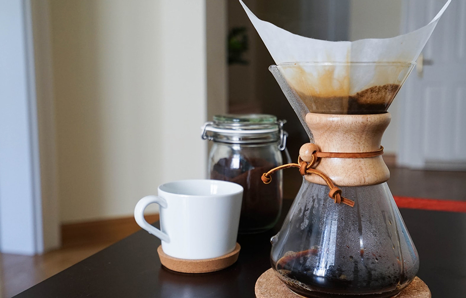 Chemex brewing pot and filter